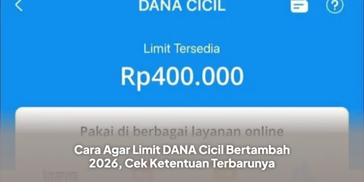 Cara Agar Limit DANA Cicil Bertambah 2026, Cek Ketentuan Terbarunya