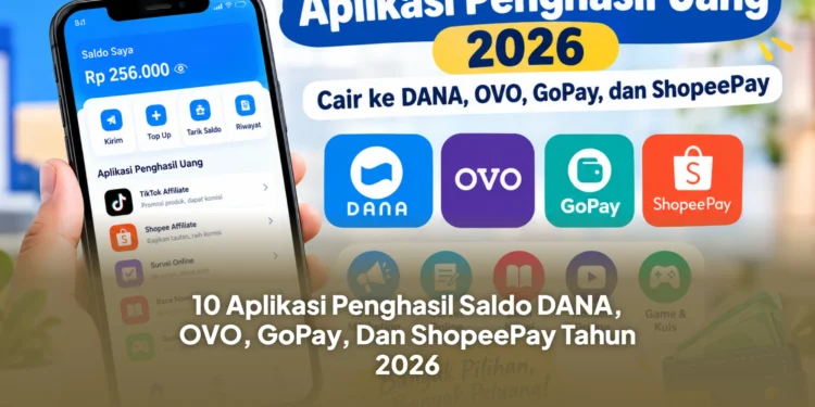 10 Aplikasi Penghasil Saldo DANA, OVO, GoPay, Dan ShopeePay Tahun 2026